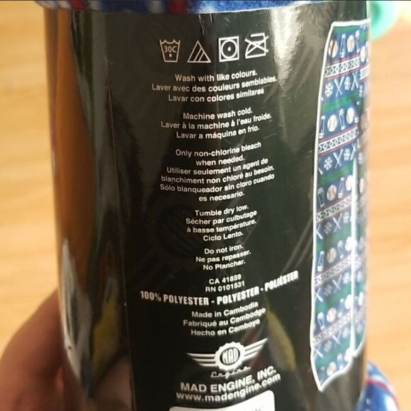 Baseballs Comfy Micro Polar PJ Bottoms - Picture 5 of 5